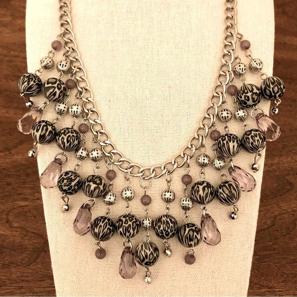 Ethel & Myrtle | Leopard Beaded Necklace | 19.5” Adjustable